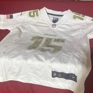 NFL Kids White and Olive Team Jersey